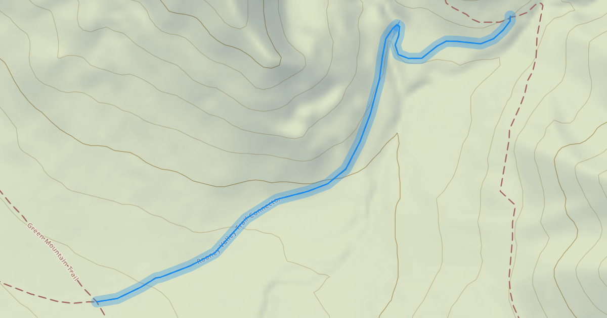 Map preview of Rooney Valley Trail Connector