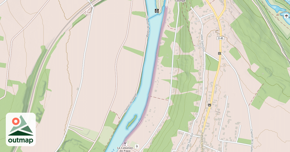 Map of Chemin de Halage