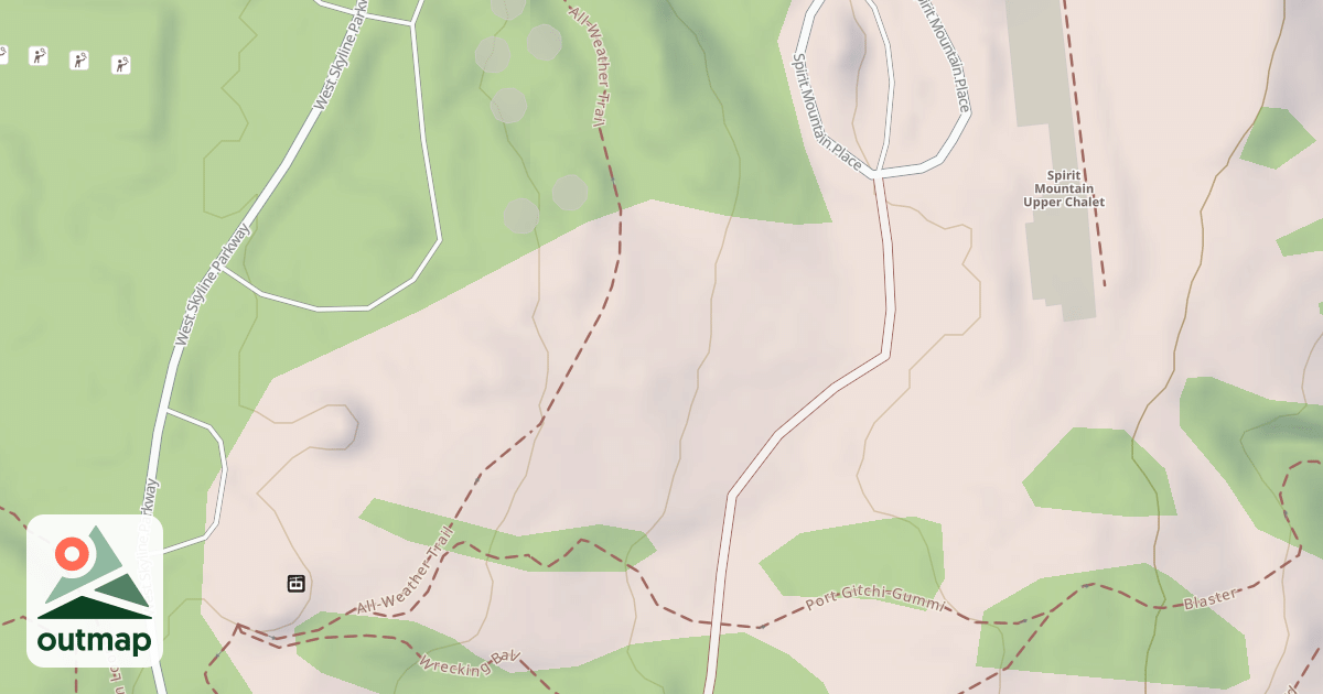 Map of Lone Oak Rope Park