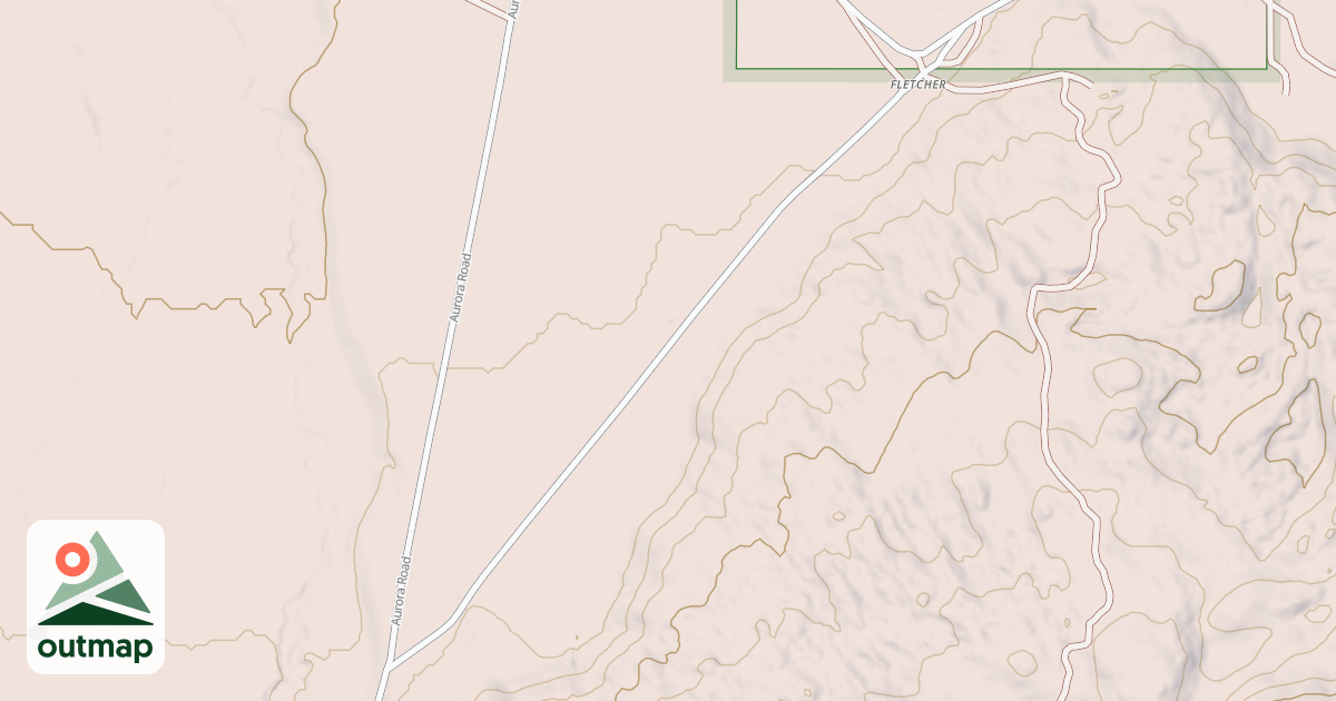 Map of FLETCHER CUTOFF ROAD