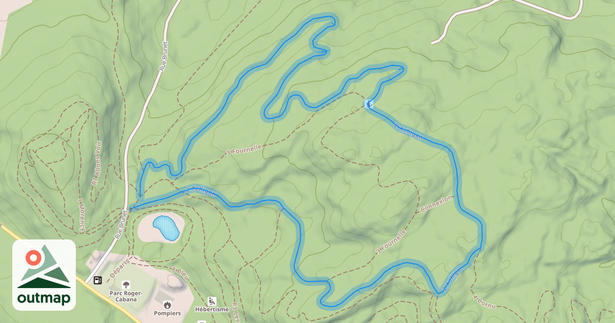 Map of 2 Achigan
