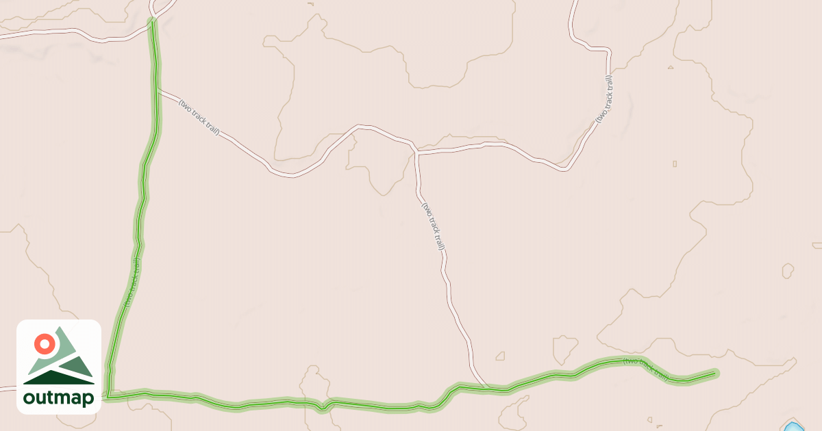 Map of (two track trail)