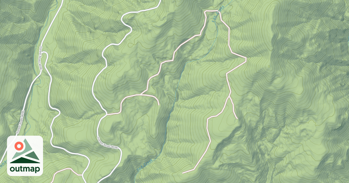 Map of USFS National Forest System Roads {982382C1-58EE-459F-8C5A-6B3C178D2B92}