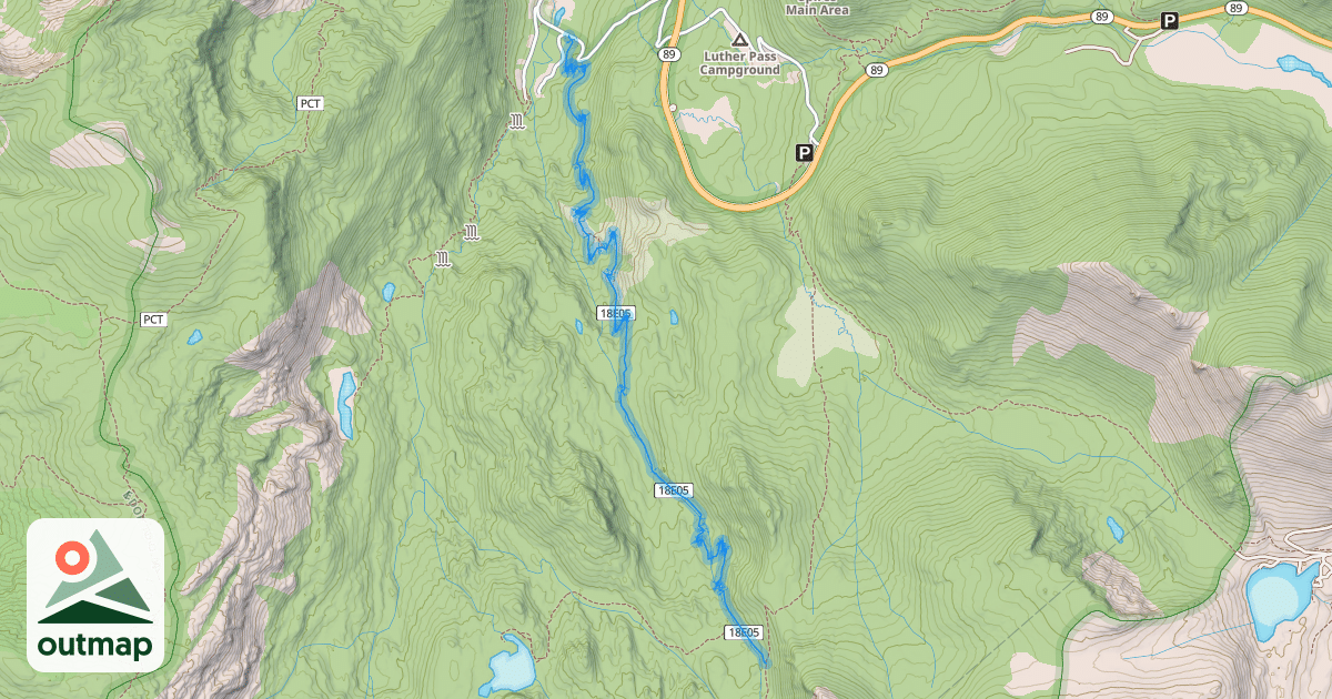 Map of Christmas Valley Trail