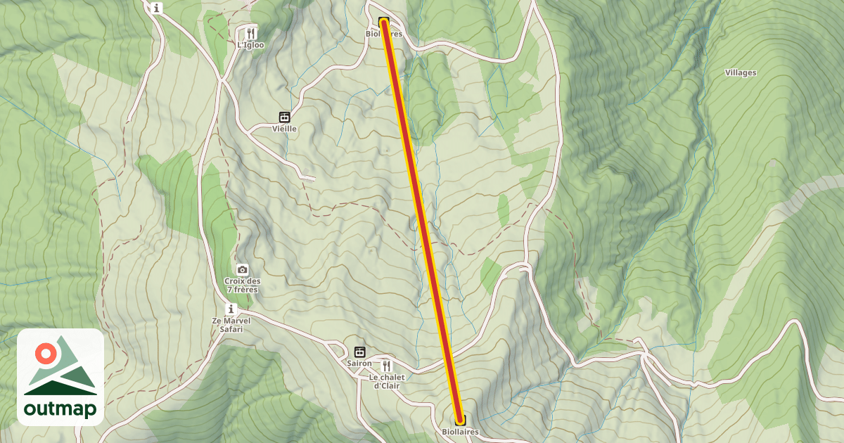Map of Biollaires