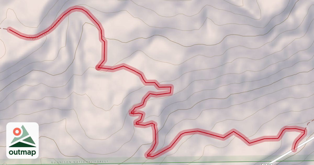 Map of Upper Upper Trail 435.1
