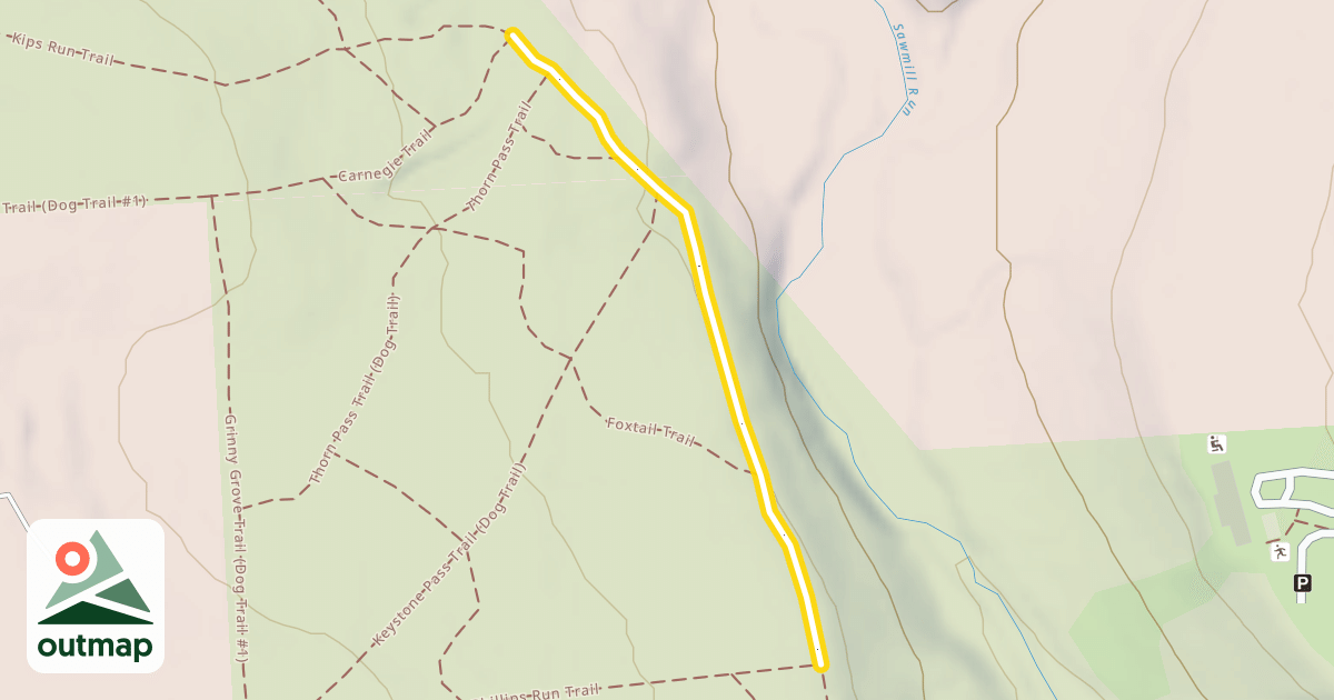 Map of Ridge Run Trail