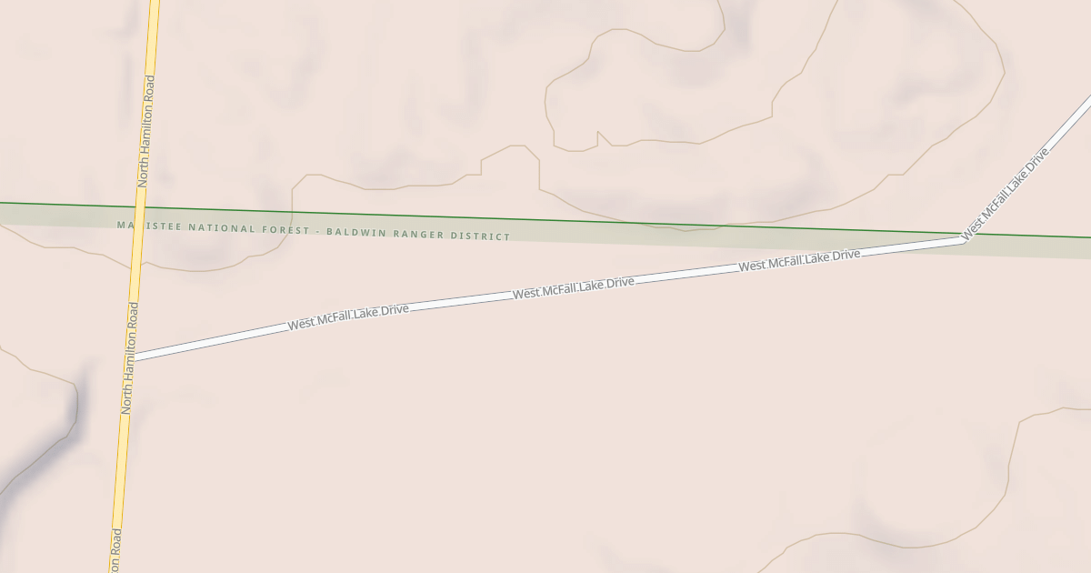 Map preview of MCFALL LAKE RD