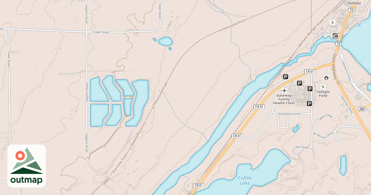 Map of Soo Line South: Carlton