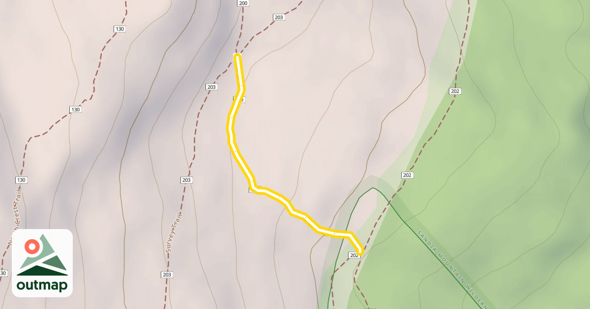 Map of 10K Trail North