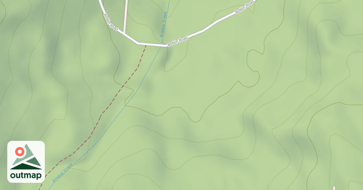 Map of Flat Mountain Trail 21