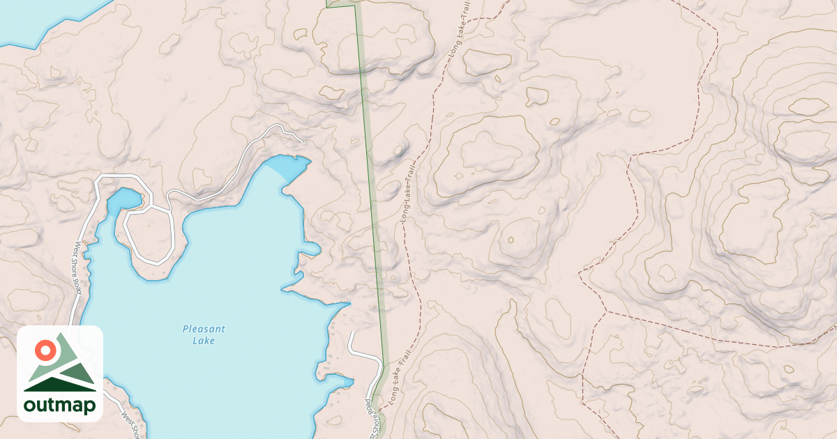 Map of Long Lake Trail