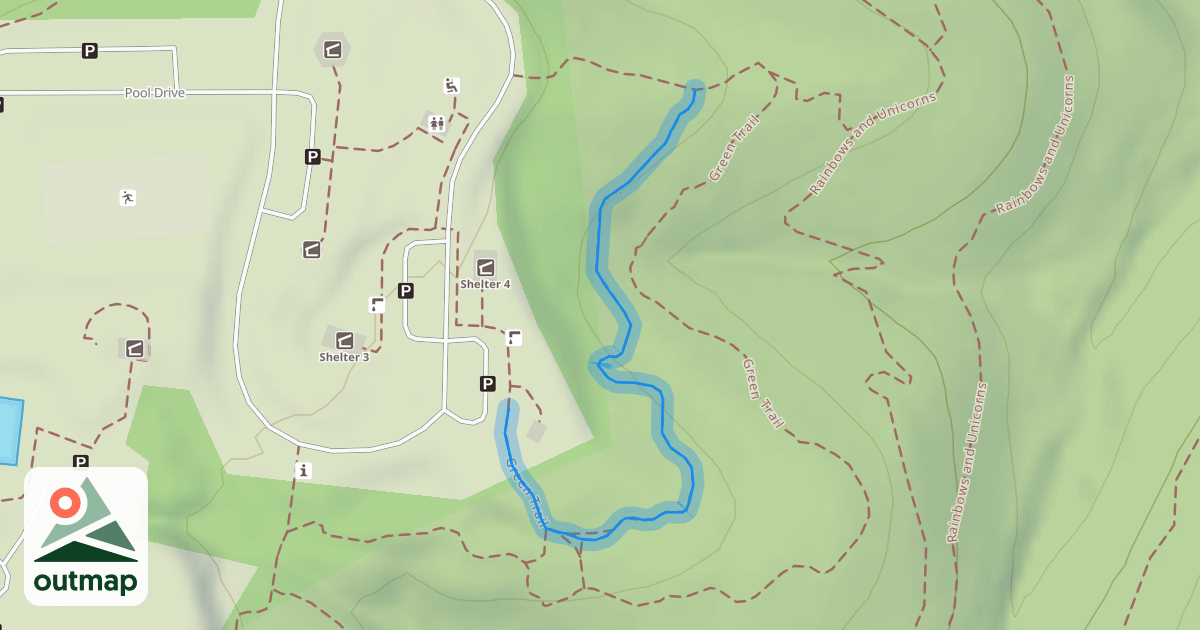 Map of Green Trail