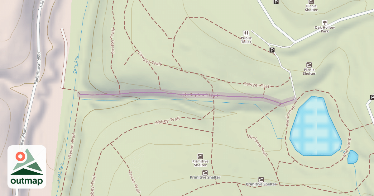 Map of Saint Raphael Trail