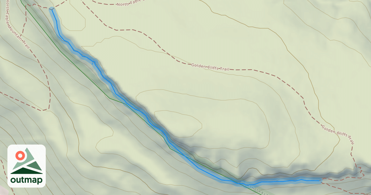 Map of Climbing Access Trail