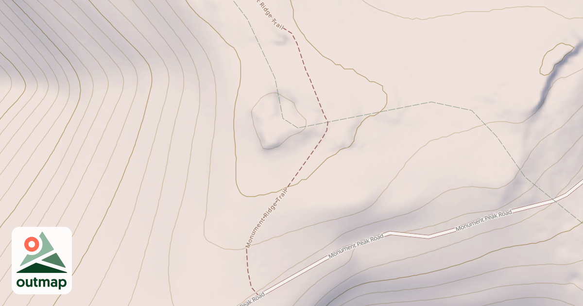 Map of MONUMENT RIDGE NORTH