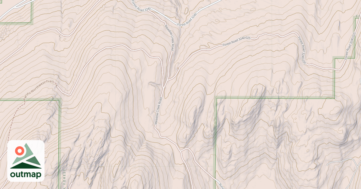 Map of MEADOW CREEK