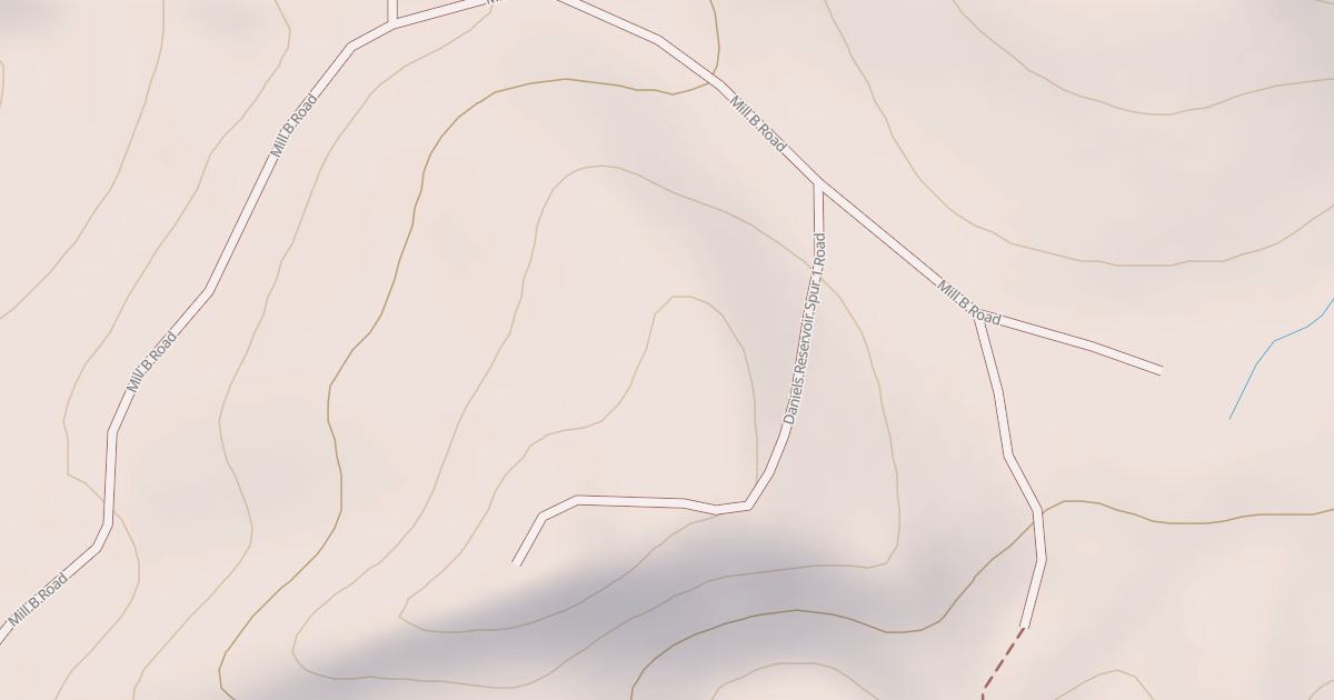 Map preview of DANIELS RESERVOIR SPUR 1