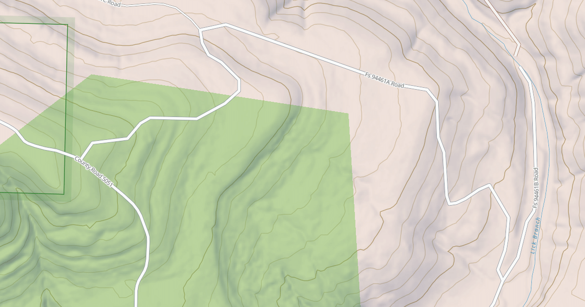 Map preview of USFS Motor Vehicle Use Map Roads {729054BC-DA20-45C2-9EED-15C1295C8751}