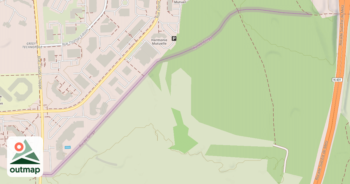 Map of Chemin du Bois de la Macchabée