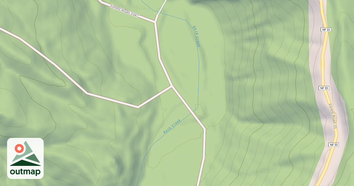 Map of ROCK CREEK