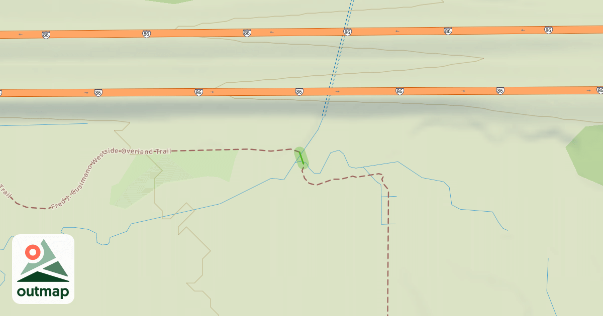 Map of Fred J. Cusimano Westside Overland Trail