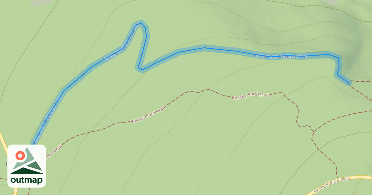 Map of Barney Ford Bypass Trail