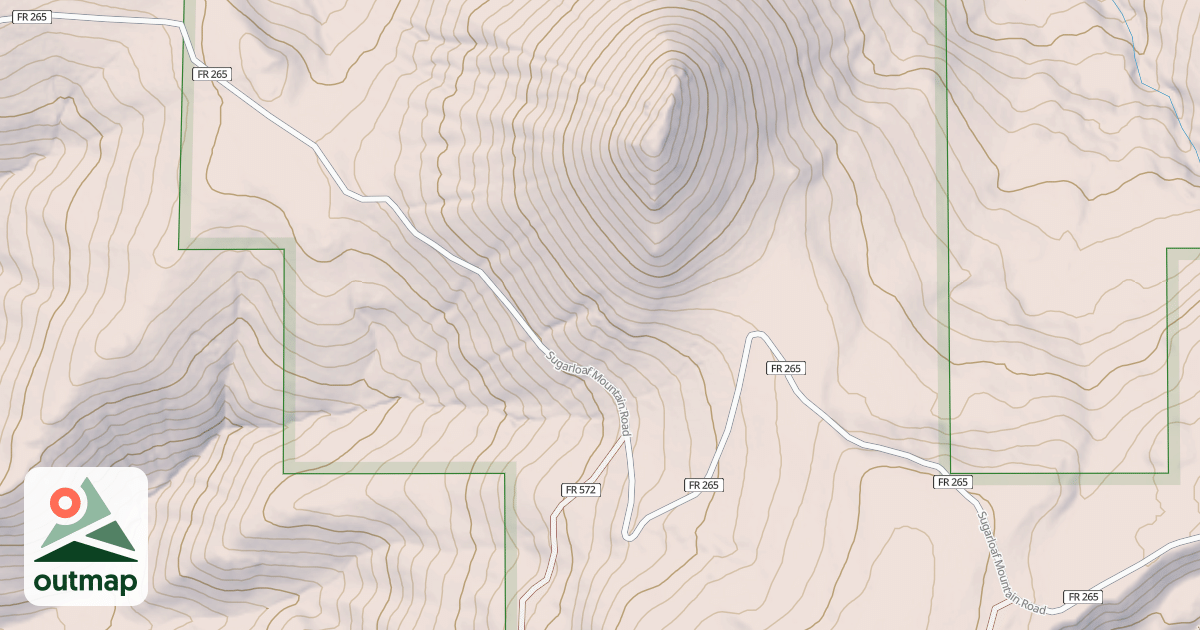 Map of Sugar Loaf Mountain