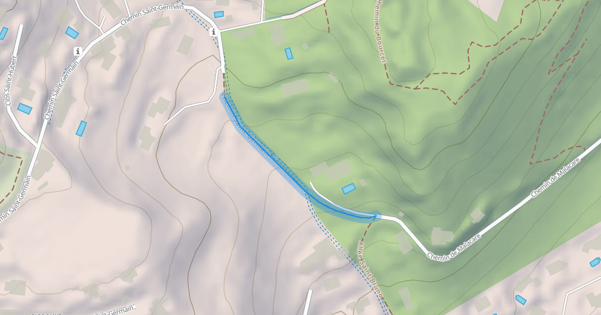 Map preview of Chemin Saint-Germain