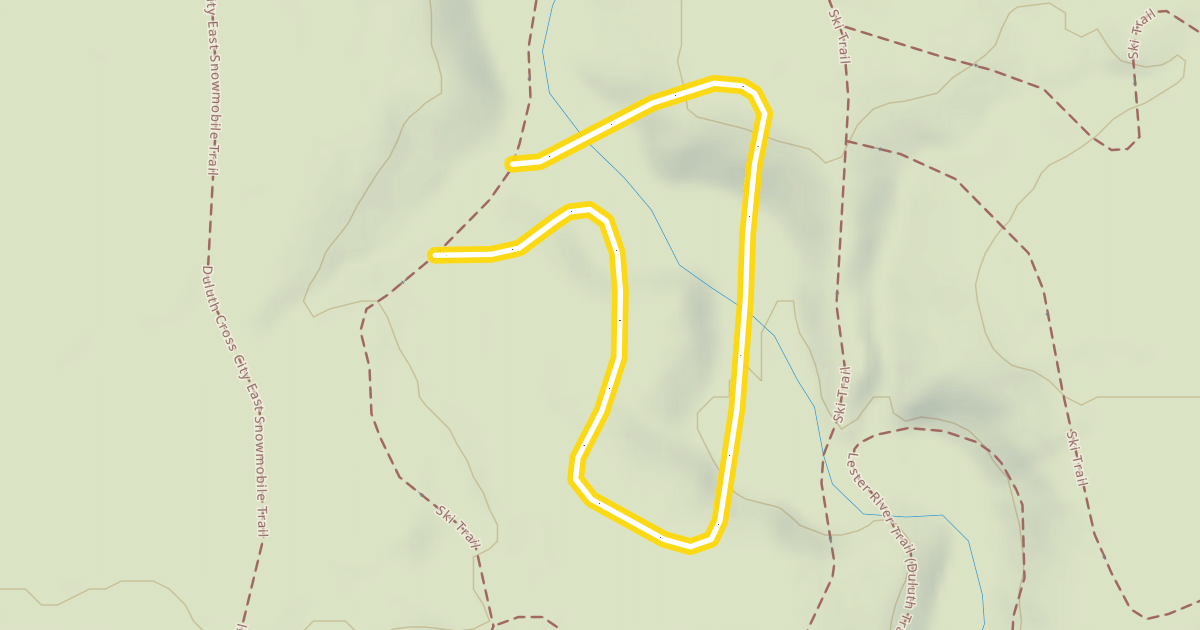 Map preview of Ski Trail