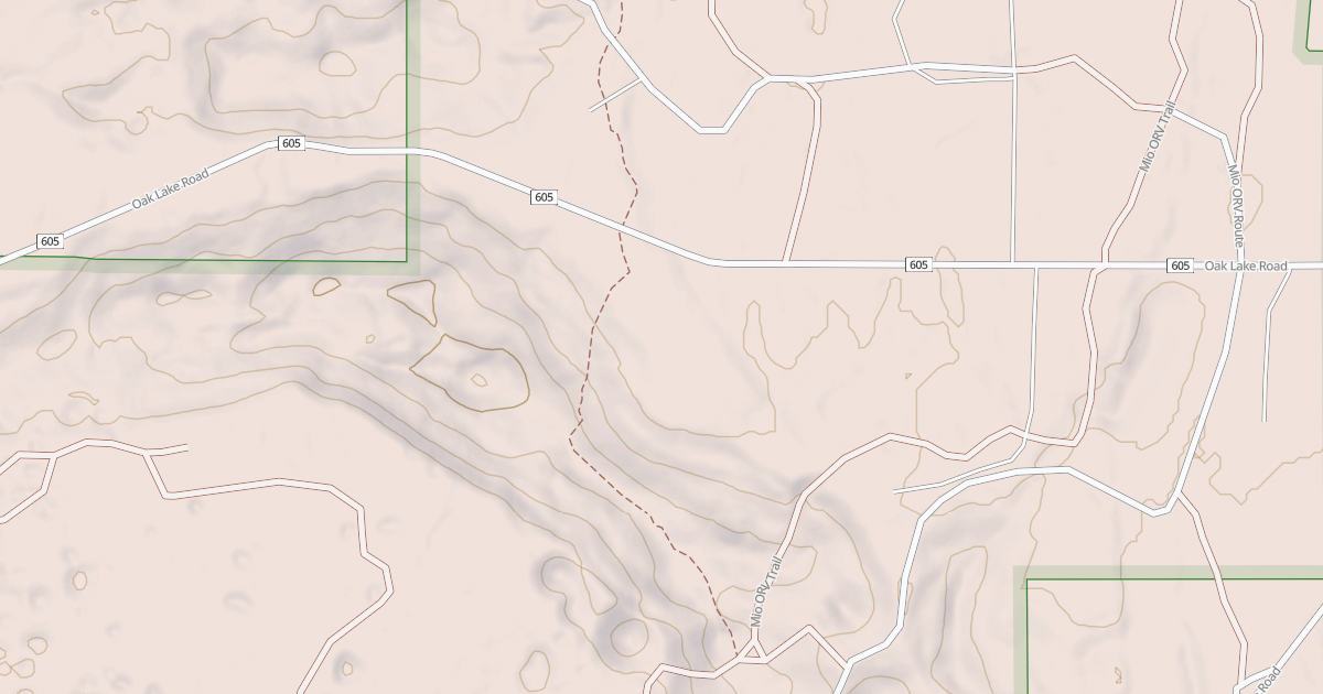 Map preview of Hunt Creek Motorcycle Trail