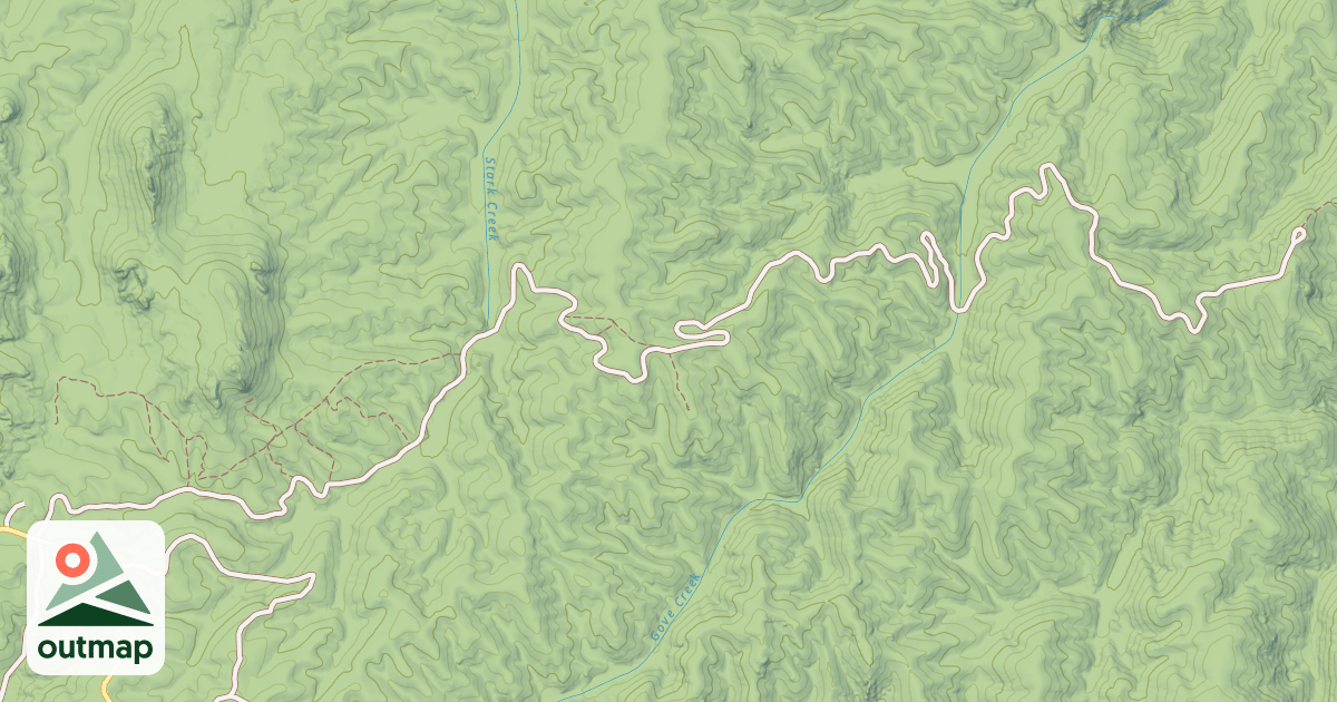 Map of GOVE CREEK
