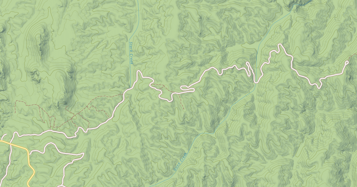 Map preview of GOVE CREEK