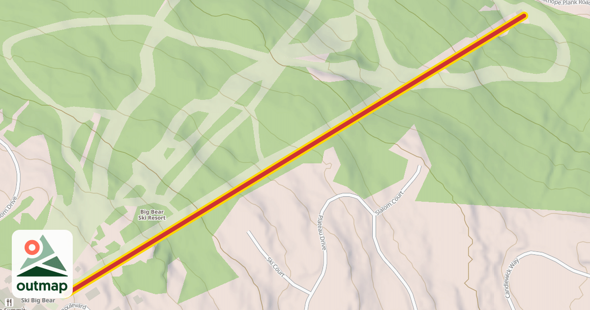 Map of Thundercloud Lift 1
