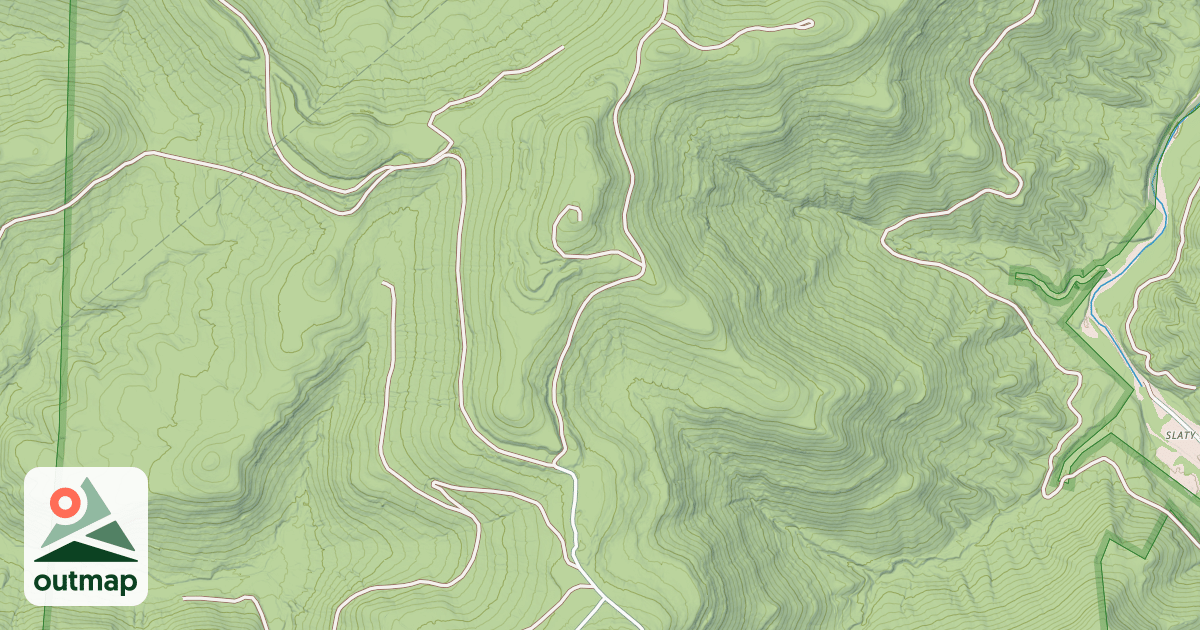Map of GAULEY MTN