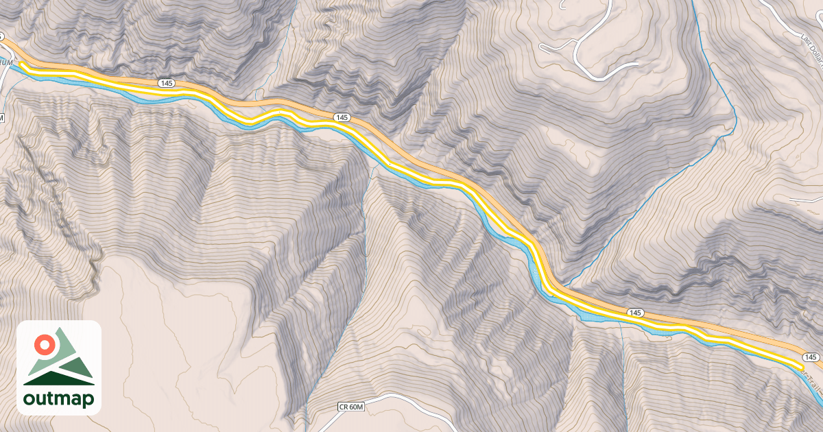 Map of Rio Grande Southern