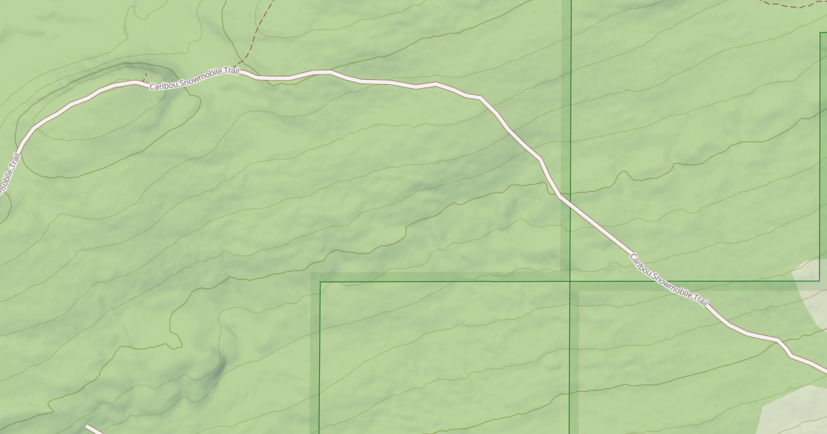 Map preview of Caribou Snowmobile Trail