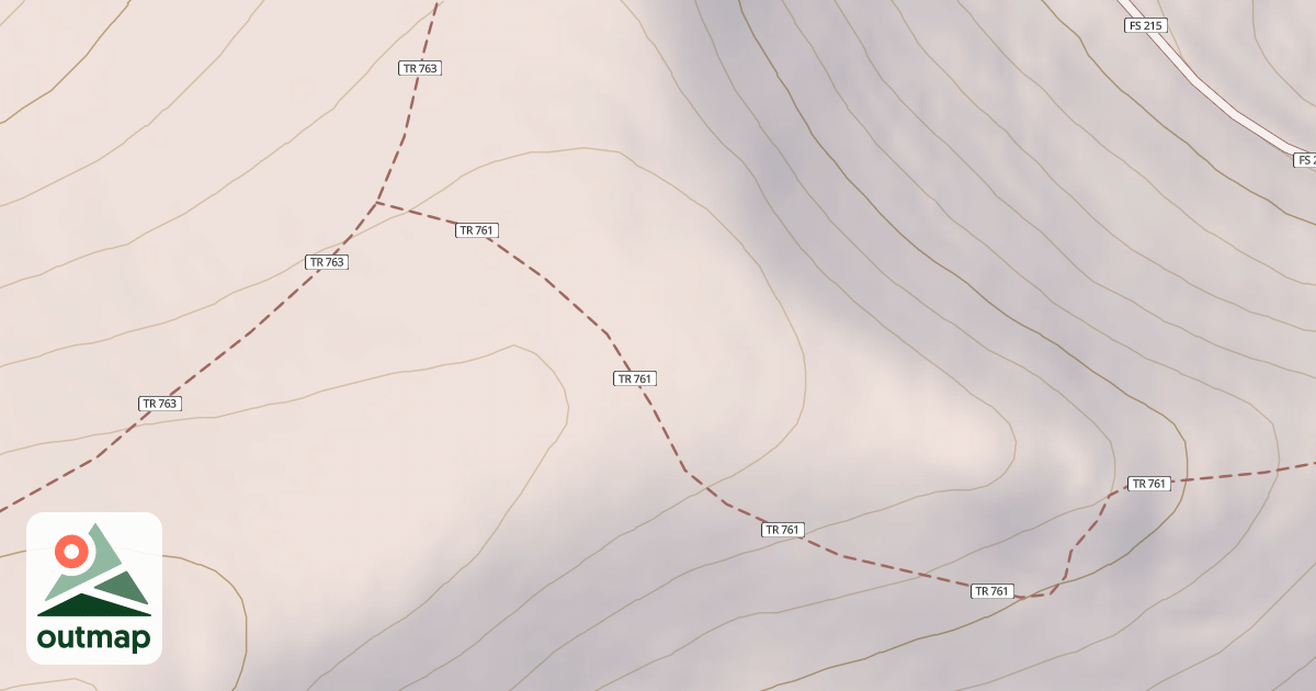 Map of Chute Gulch