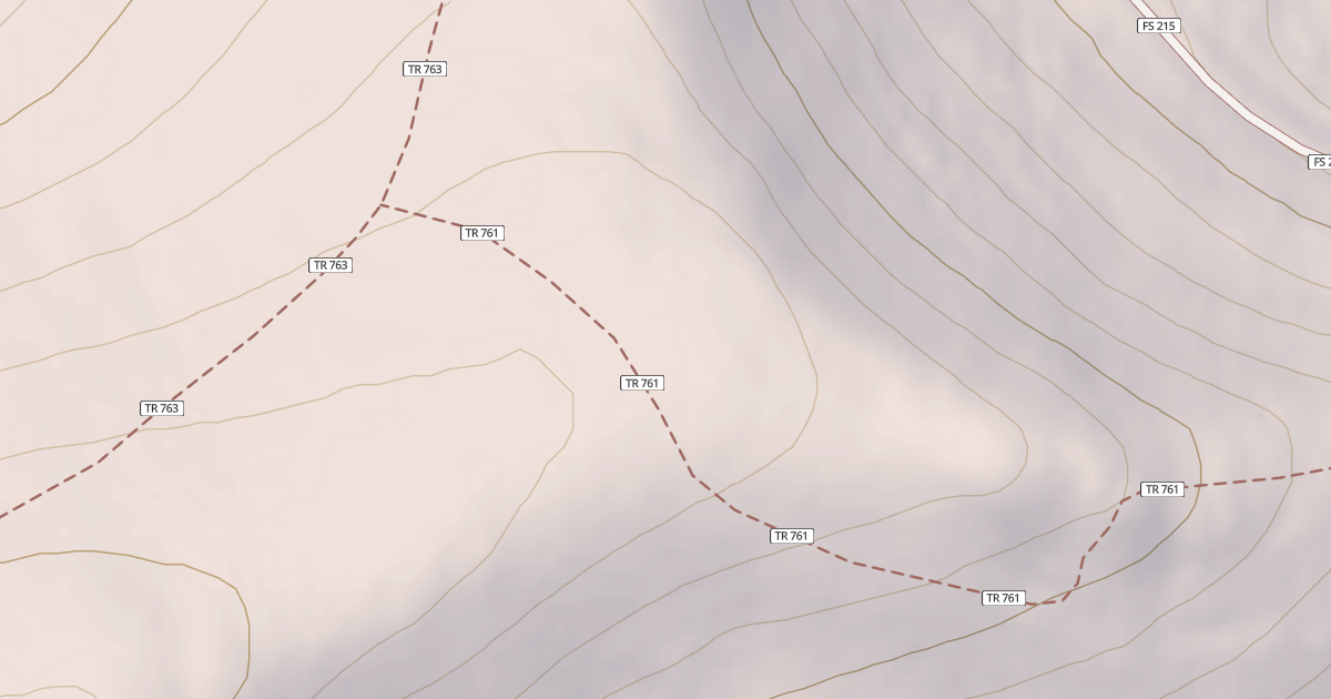 Map preview of Chute Gulch