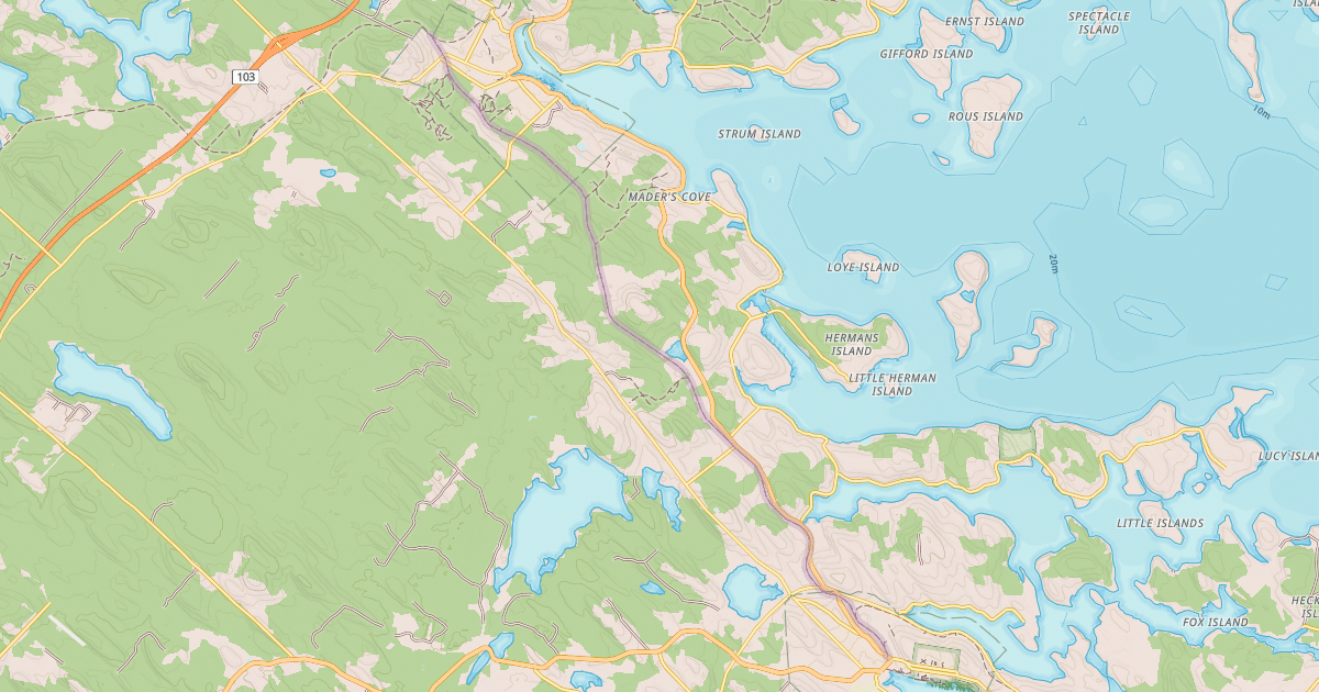 Map preview of Bay to Bay Trail