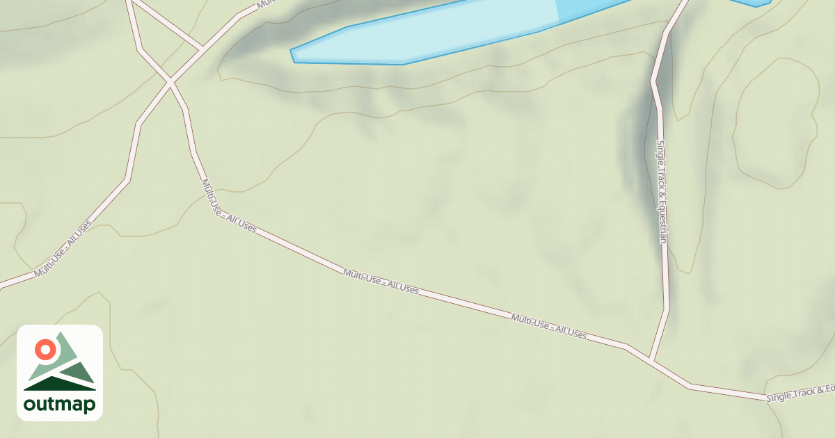 Map of Interlake State Recreation Area Trails