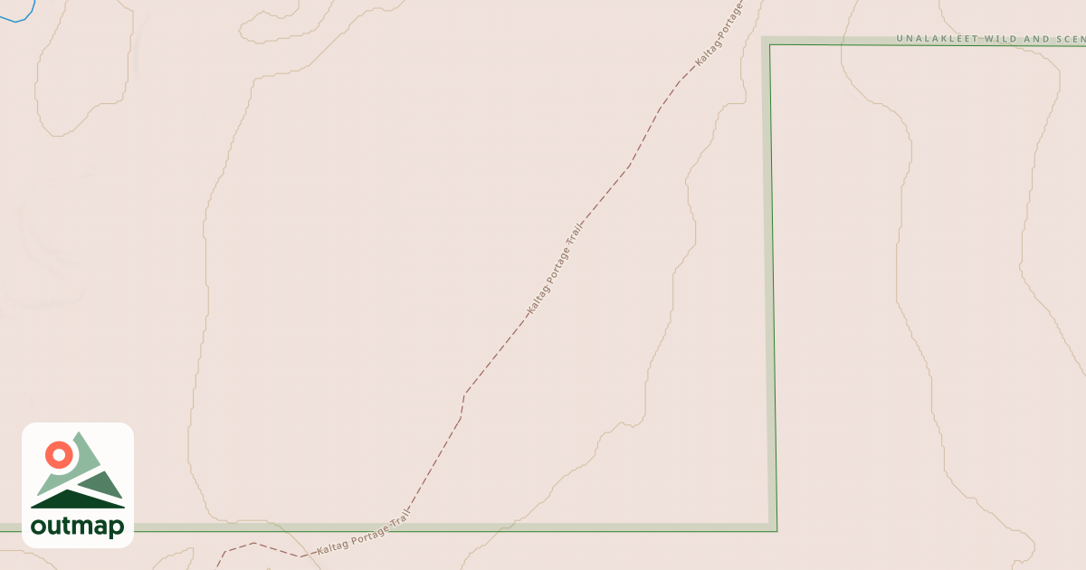 Map of Willow to Nome Winter Trail