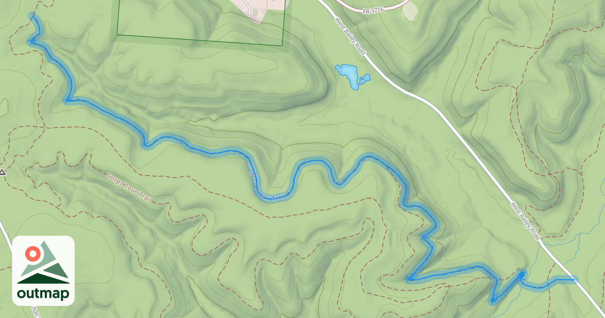 Map of Knights Labor Trail