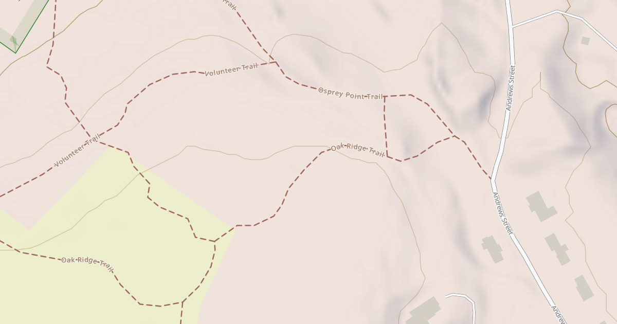 Map preview of Oak Ridge Trail