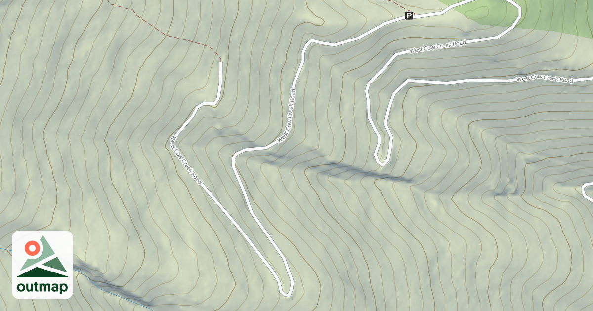 Map of (FDR) COW CREEK