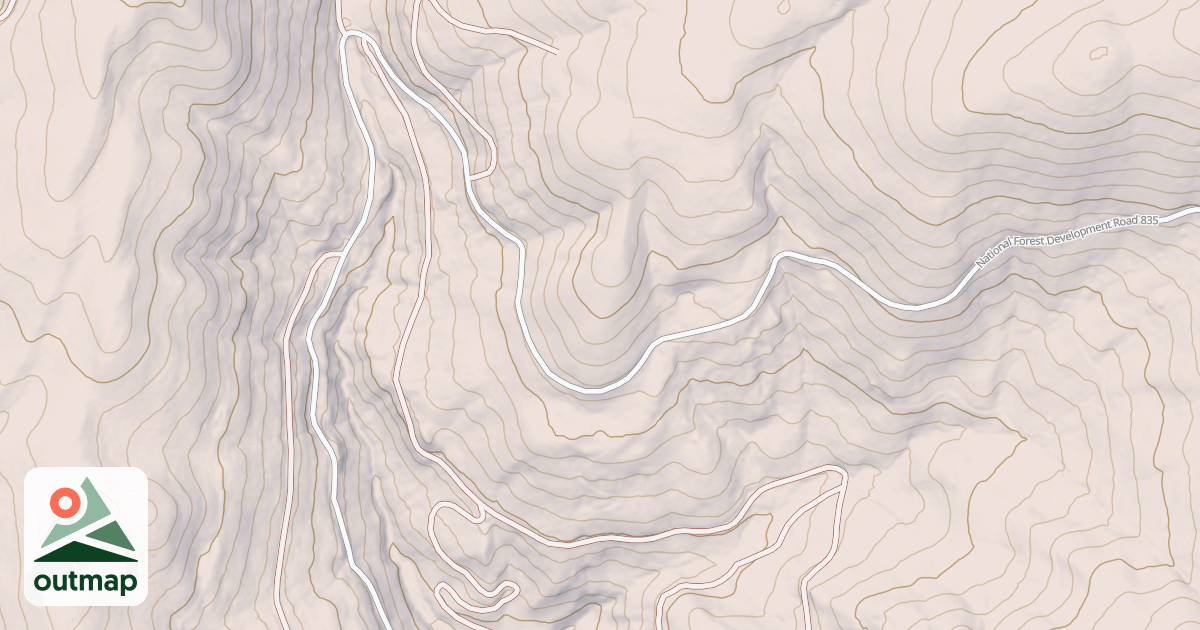 Map of ANDERSON CREEK CONTOUR