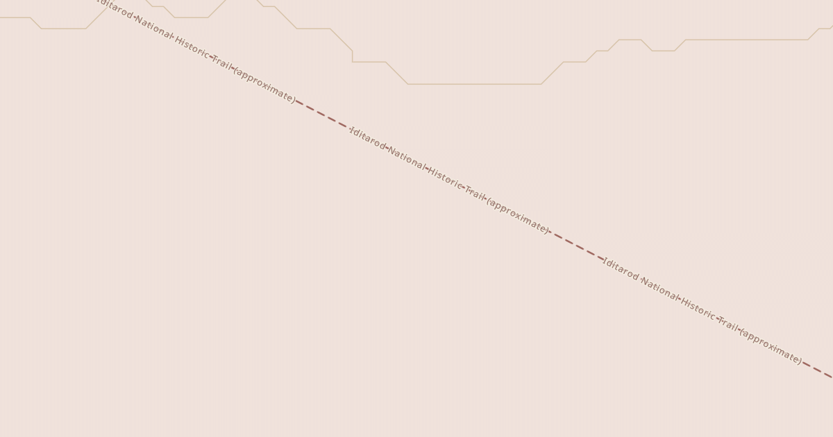 Map preview of Willow to Nome Winter Trail
