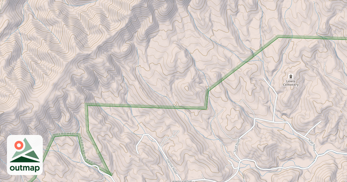 Map of PINEY GROVE RT