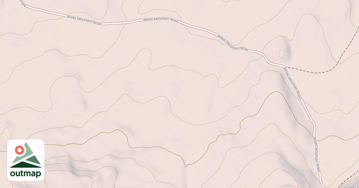 Map of BILLIES MOUNTAIN