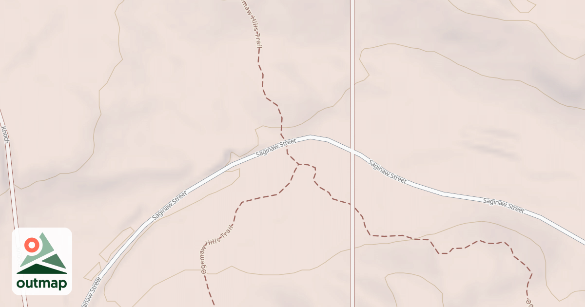 Map of Ogemaw Hills Trail